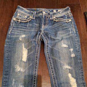 Miss Me distressed cropped jeans
